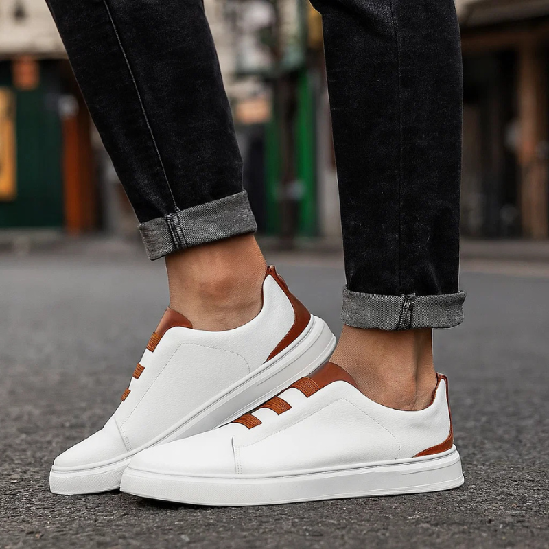 Chelsea-Sneaker aus echtem Leder