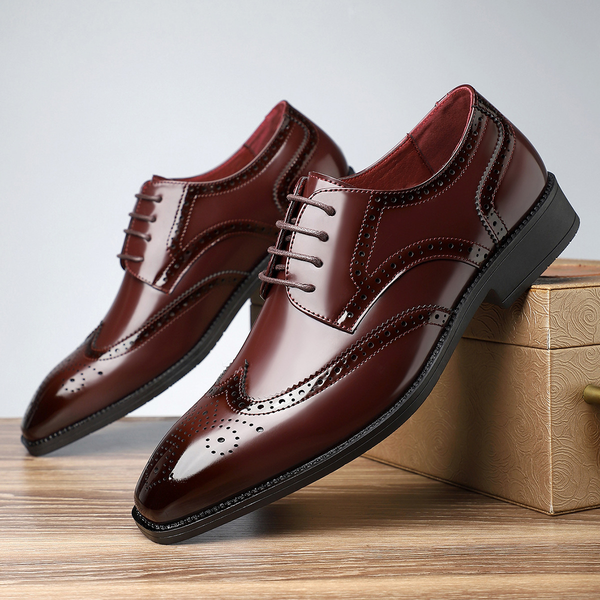Cambridge Leder Brogue Business-Schuhe