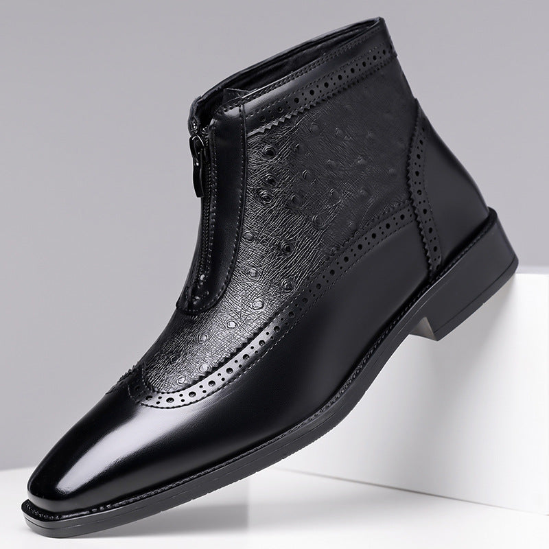 Belmont Stiefel aus Straußenleder