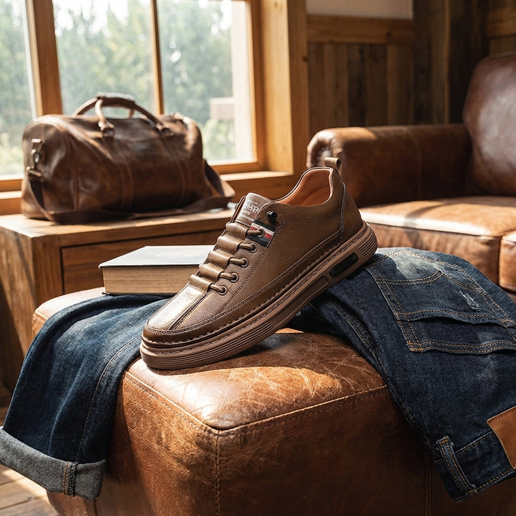 Lombardi Sneaker aus echtem Leder