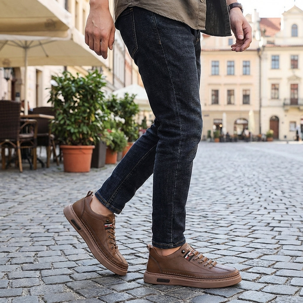 Lombardi Sneaker aus echtem Leder