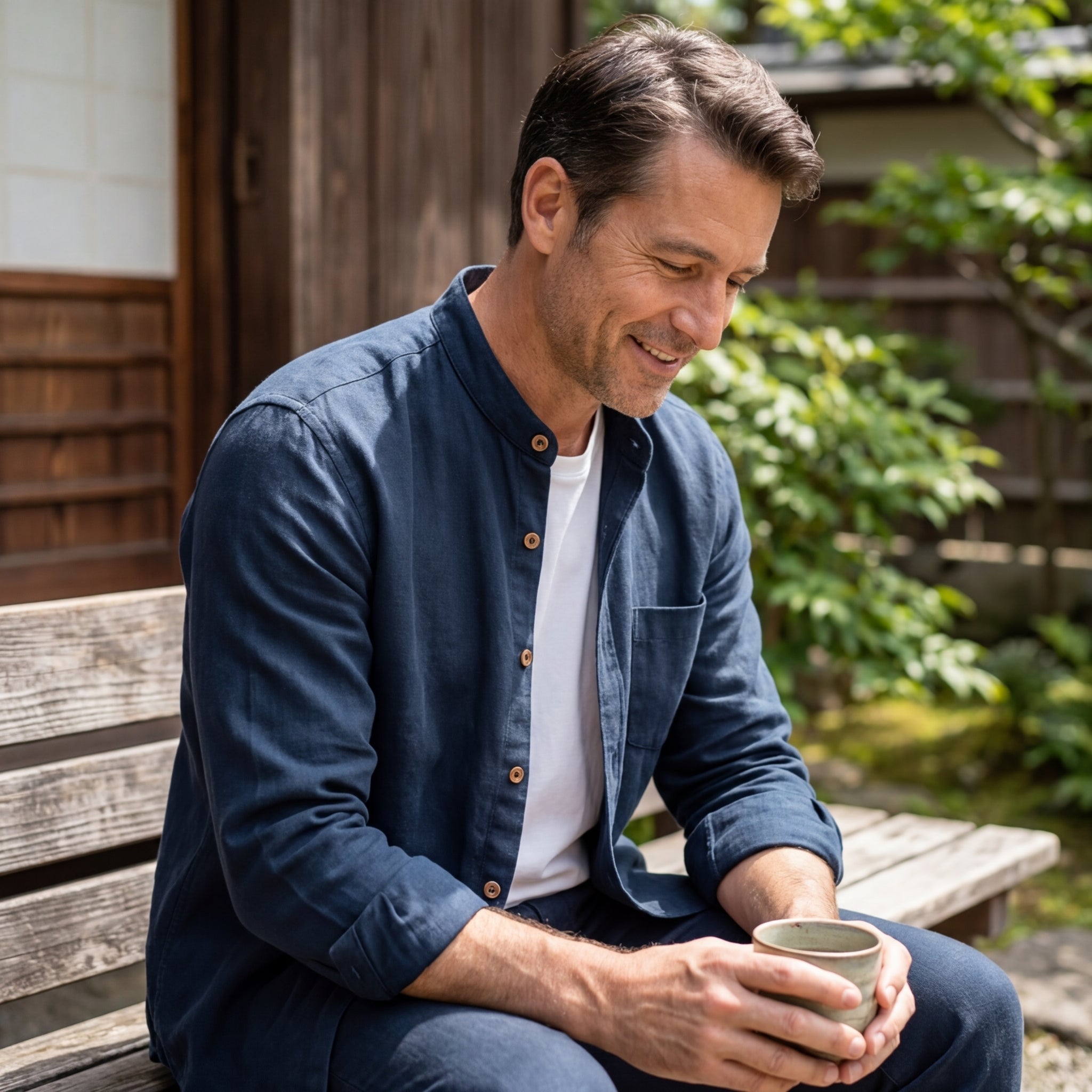 Hemd im japanischen Kyoto-Stil