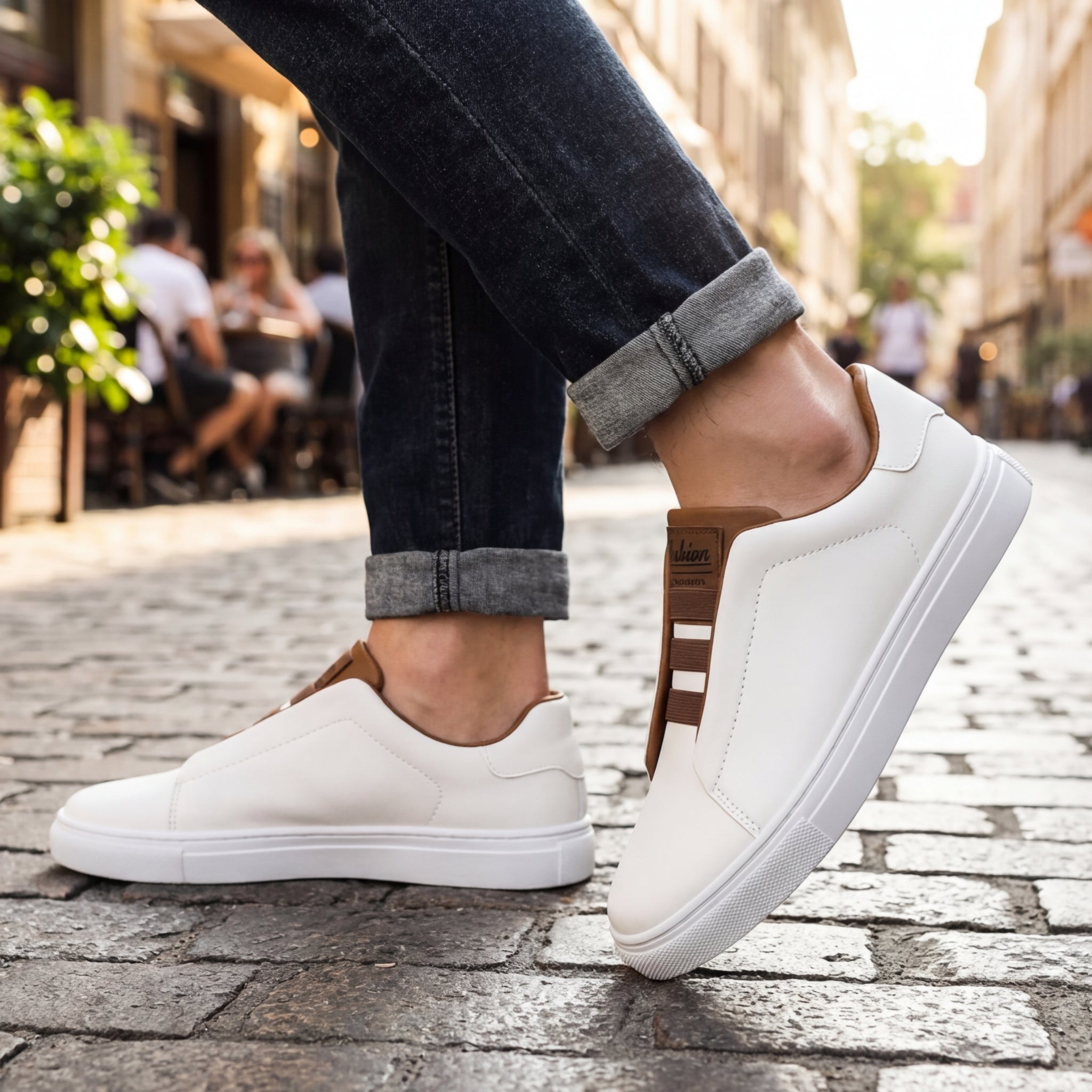 Chelsea-Sneakers aus Leder