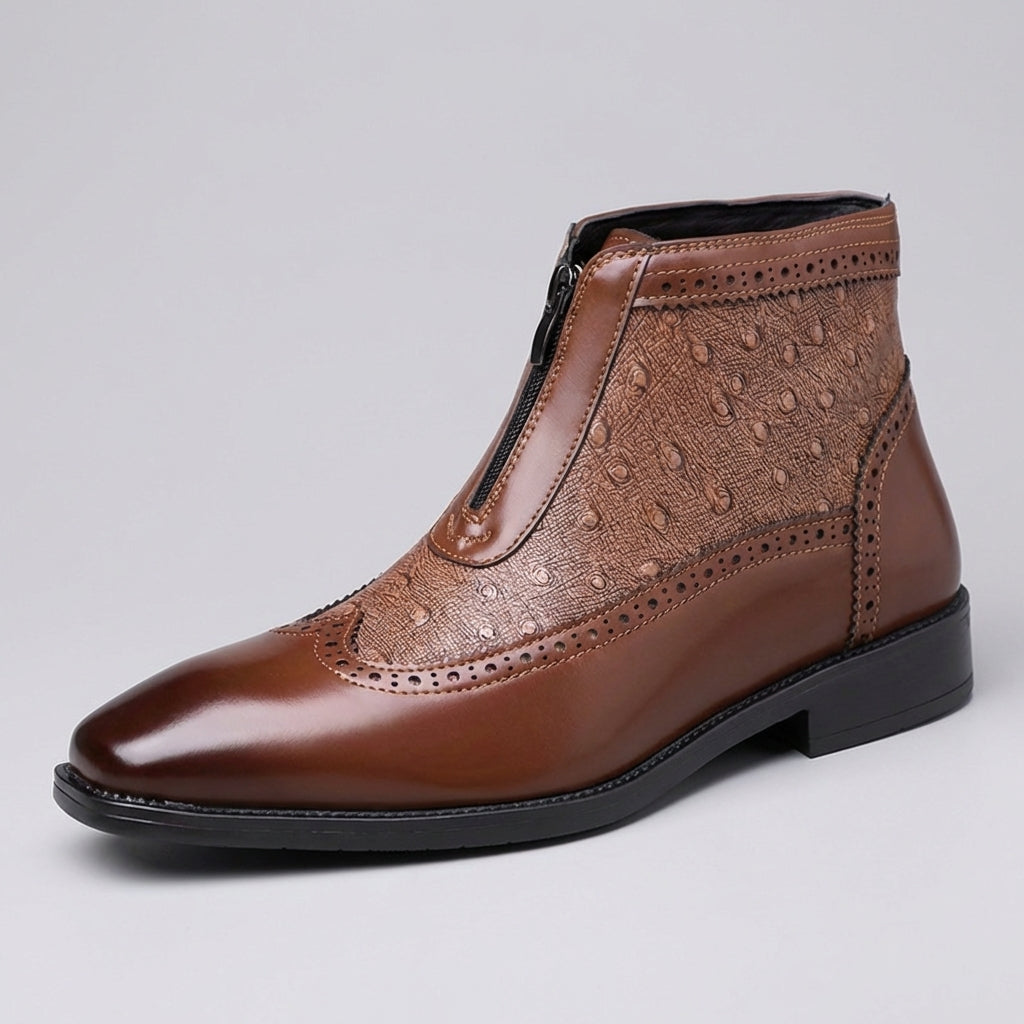 Belmont Stiefel aus Straußenleder