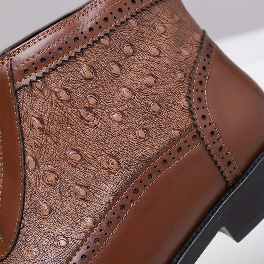 Belmont Stiefel aus Straußenleder