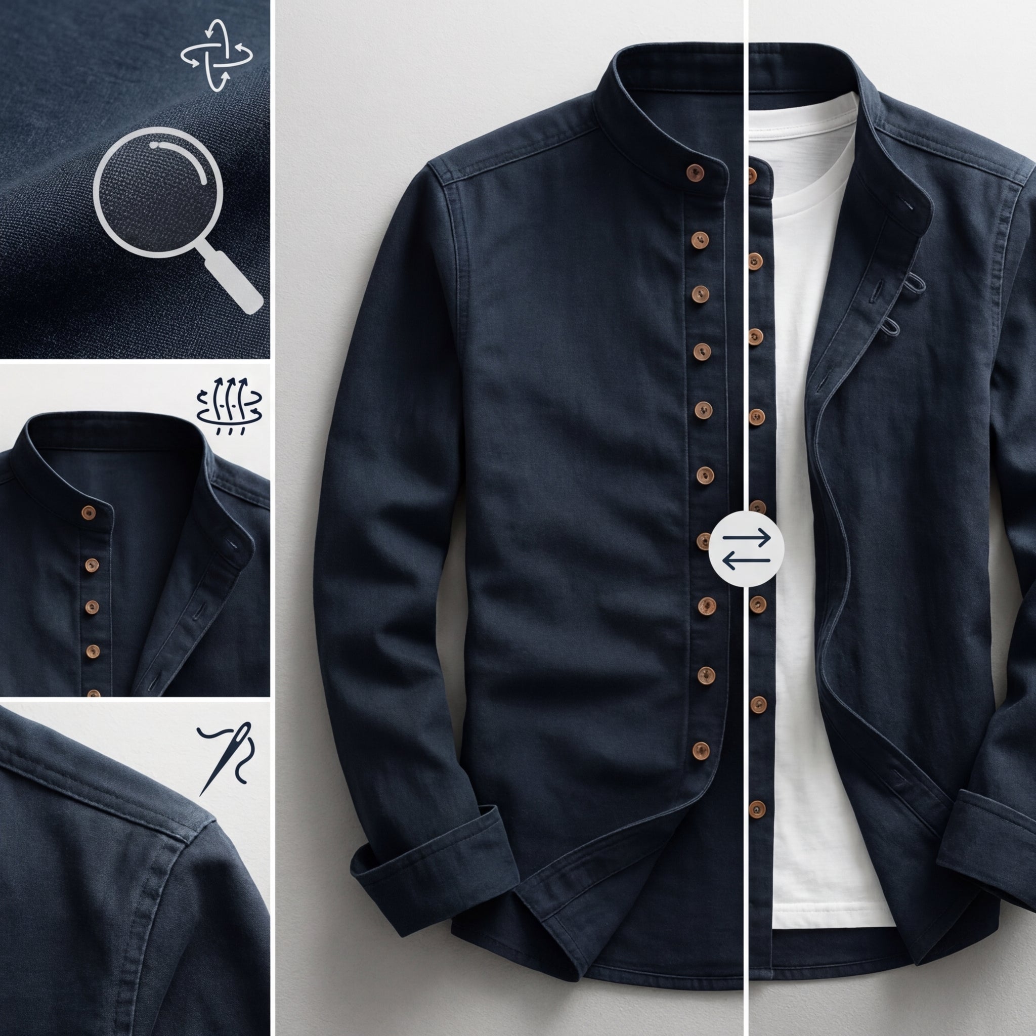 Hemd im japanischen Kyoto-Stil