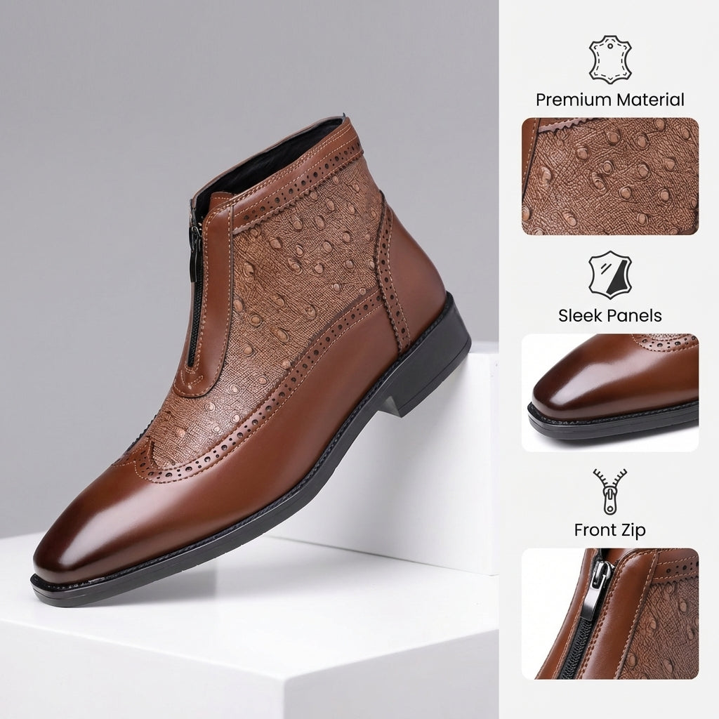 Belmont Stiefel aus Straußenleder